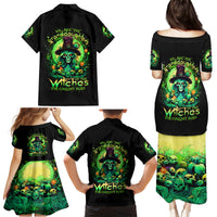 Witch Skull Family Matching Puletasi Dress and Hawaiian Shirt We Are The Granddaughters Of The Witches - Wonder Print Shop