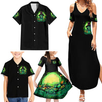 Witch Skull Family Matching Summer Maxi Dress and Hawaiian Shirt We Are The Granddaughters Of The Witches - Wonder Print Shop