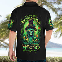 Witch Skull Hawaiian Shirt We Are The Granddaughters Of The Witches - Wonder Print Shop