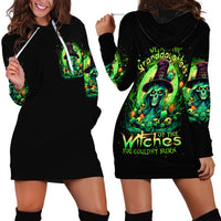 Witch Skull Hoodie Dress We Are The Granddaughters Of The Witches - Wonder Print Shop
