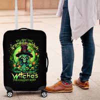 Witch Skull Luggage Cover We Are The Granddaughters Of The Witches - Wonder Print Shop