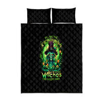Witch Skull Quilt Bed Set We Are The Granddaughters Of The Witches - Wonder Print Shop