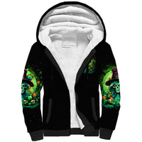 Witch Skull Sherpa Hoodie We Are The Granddaughters Of The Witches - Wonder Print Shop