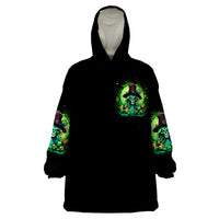 Witch Skull Wearable Blanket Hoodie We Are The Granddaughters Of The Witches - Wonder Print Shop