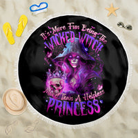 Witch Skull Beach Blanket It's More Fun Being The Wicked Witch - Wonder Print Shop