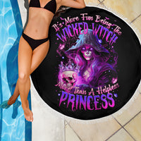 Witch Skull Beach Blanket It's More Fun Being The Wicked Witch - Wonder Print Shop