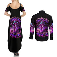 Witch Skull Couples Matching Summer Maxi Dress and Long Sleeve Button Shirt It's More Fun Being The Wicked Witch - Wonder Print Shop