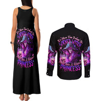 Witch Skull Couples Matching Tank Maxi Dress and Long Sleeve Button Shirt It's More Fun Being The Wicked Witch - Wonder Print Shop