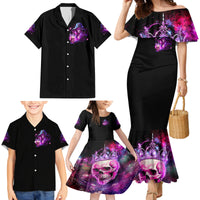 Witch Skull Family Matching Mermaid Dress and Hawaiian Shirt It's More Fun Being The Wicked Witch - Wonder Print Shop