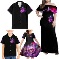 Witch Skull Family Matching Off Shoulder Maxi Dress and Hawaiian Shirt It's More Fun Being The Wicked Witch - Wonder Print Shop