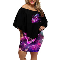 Witch Skull Family Matching Off Shoulder Short Dress and Hawaiian Shirt It's More Fun Being The Wicked Witch - Wonder Print Shop