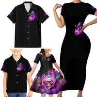 Witch Skull Family Matching Short Sleeve Bodycon Dress and Hawaiian Shirt It's More Fun Being The Wicked Witch - Wonder Print Shop