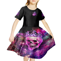 Witch Skull Kid Short Sleeve Dress It's More Fun Being The Wicked Witch - Wonder Print Shop