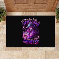 Witch Skull Rubber Doormat It's More Fun Being The Wicked Witch - Wonder Print Shop