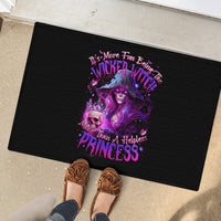 Witch Skull Rubber Doormat It's More Fun Being The Wicked Witch - Wonder Print Shop