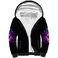 Witch Skull Sherpa Hoodie It's More Fun Being The Wicked Witch - Wonder Print Shop