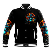 Witch Skull Baseball Jacket Don't Pss Off The Witch - Wonder Print Shop