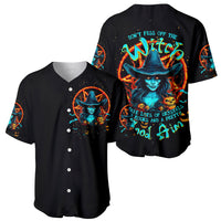 Witch Skull Baseball Jersey Don't Pss Off The Witch - Wonder Print Shop