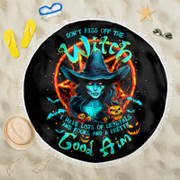 Witch Skull Beach Blanket Don't Pss Off The Witch - Wonder Print Shop