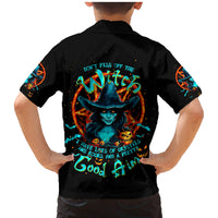 Witch Skull Family Matching Mermaid Dress and Hawaiian Shirt Don't Pss Off The Witch - Wonder Print Shop