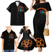 Witch Skull Family Matching Mermaid Dress and Hawaiian Shirt Don't Pss Off The Witch - Wonder Print Shop