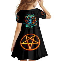 Witch Skull Family Matching Off Shoulder Long Sleeve Dress and Hawaiian Shirt Don't Pss Off The Witch - Wonder Print Shop