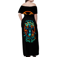 Witch Skull Family Matching Off Shoulder Maxi Dress and Hawaiian Shirt Don't Pss Off The Witch - Wonder Print Shop