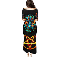 Witch Skull Family Matching Puletasi Dress and Hawaiian Shirt Don't Pss Off The Witch - Wonder Print Shop