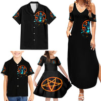 Witch Skull Family Matching Summer Maxi Dress and Hawaiian Shirt Don't Pss Off The Witch - Wonder Print Shop
