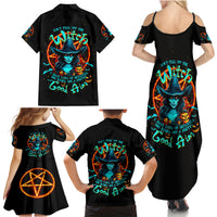 Witch Skull Family Matching Summer Maxi Dress and Hawaiian Shirt Don't Pss Off The Witch - Wonder Print Shop