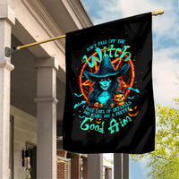 Witch Skull Garden Flag Don't Pss Off The Witch - Wonder Print Shop