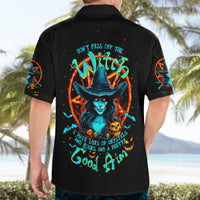 Witch Skull Hawaiian Shirt Don't Pss Off The Witch - Wonder Print Shop