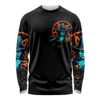 Witch Skull Long Sleeve Shirt Don't Pss Off The Witch - Wonder Print Shop