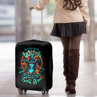 Witch Skull Luggage Cover Don't Pss Off The Witch - Wonder Print Shop