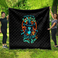 Witch Skull Quilt Don't Pss Off The Witch - Wonder Print Shop