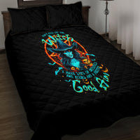 Witch Skull Quilt Bed Set Don't Pss Off The Witch - Wonder Print Shop
