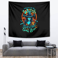 Witch Skull Tapestry Don't Pss Off The Witch - Wonder Print Shop