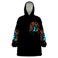 Witch Skull Wearable Blanket Hoodie Don't Pss Off The Witch - Wonder Print Shop