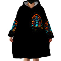 Witch Skull Wearable Blanket Hoodie Don't Pss Off The Witch - Wonder Print Shop