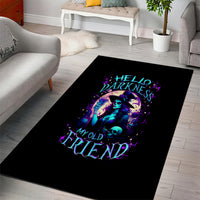 Witch Skull Area Rug Hello Darkness My Old Friend - Wonder Print Shop