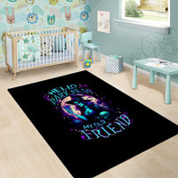 Witch Skull Area Rug Hello Darkness My Old Friend - Wonder Print Shop