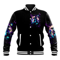 Witch Skull Baseball Jacket Hello Darkness My Old Friend - Wonder Print Shop