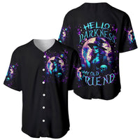 Witch Skull Baseball Jersey Hello Darkness My Old Friend - Wonder Print Shop