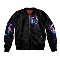 Witch Skull Bomber Jacket Hello Darkness My Old Friend - Wonder Print Shop