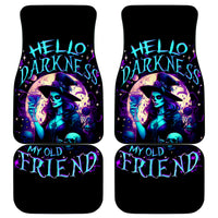 Witch Skull Car Mats Hello Darkness My Old Friend - Wonder Print Shop