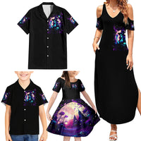 Witch Skull Family Matching Summer Maxi Dress and Hawaiian Shirt Hello Darkness My Old Friend - Wonder Print Shop