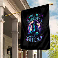 Witch Skull Garden Flag Hello Darkness My Old Friend - Wonder Print Shop