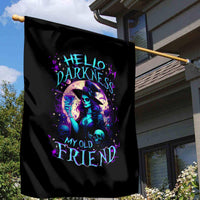 Witch Skull Garden Flag Hello Darkness My Old Friend - Wonder Print Shop