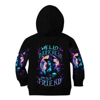 Witch Skull Kid Hoodie Hello Darkness My Old Friend - Wonder Print Shop
