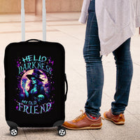 Witch Skull Luggage Cover Hello Darkness My Old Friend - Wonder Print Shop